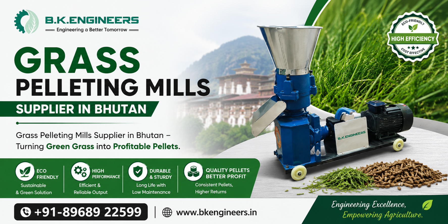 Grass Pelleting Mills Supplier in Bhutan