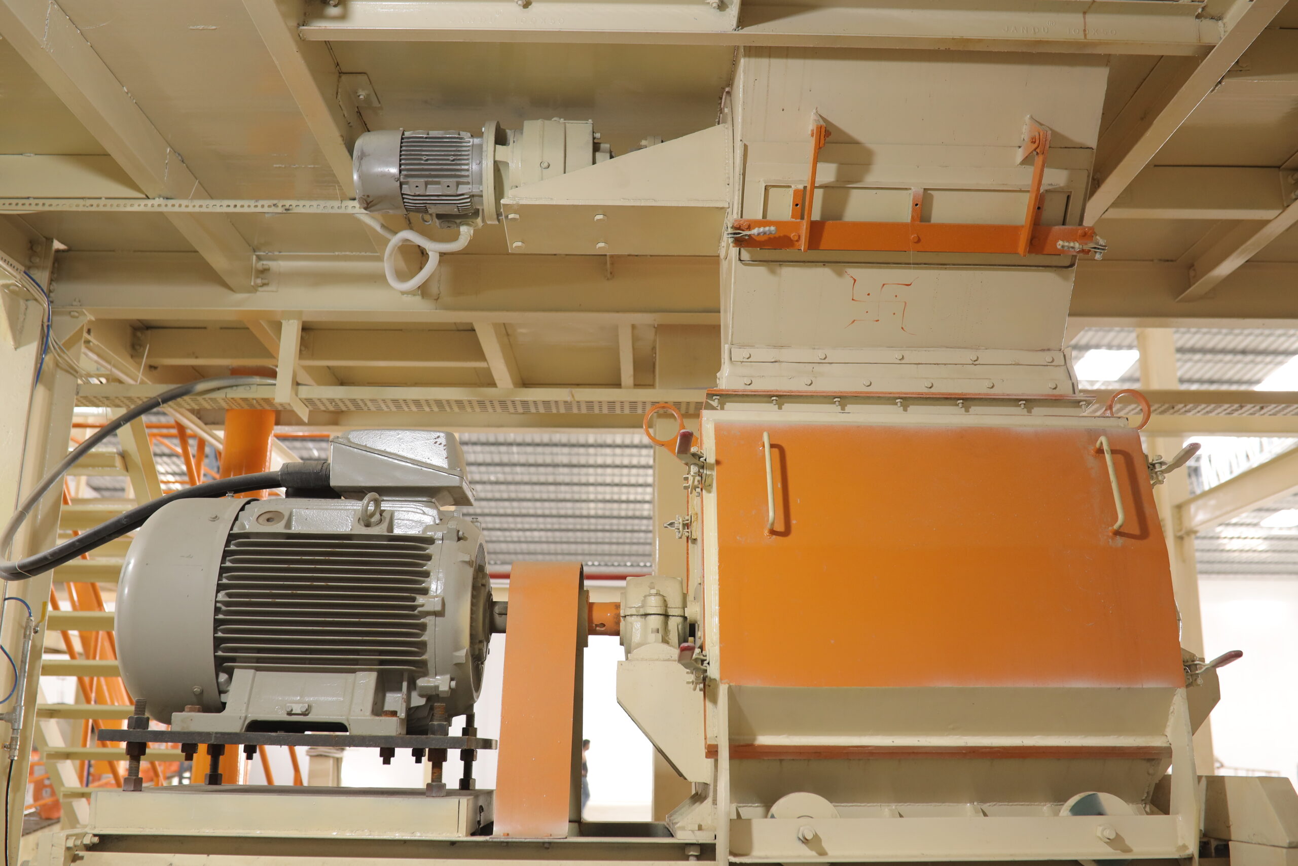 Hammer Mill grinding unit close-up view
