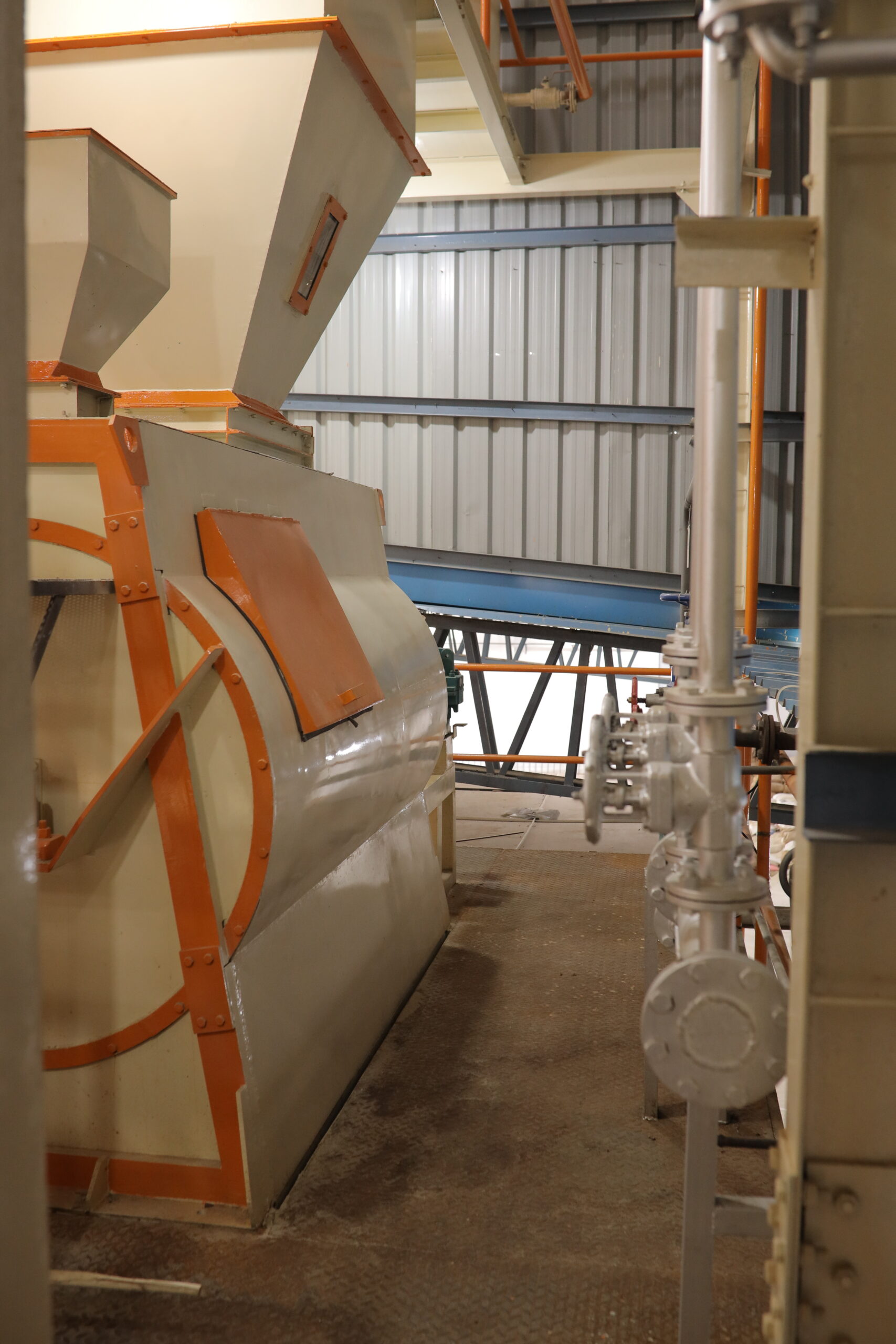 Twin shaft batch mixer installation