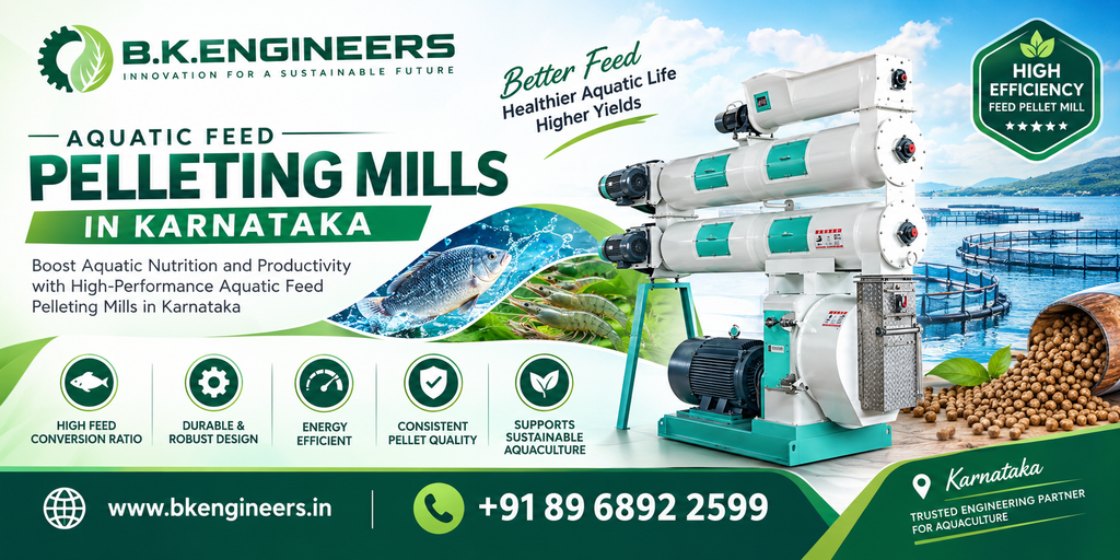 Aquatic Feed Pelleting Mills in Karnataka