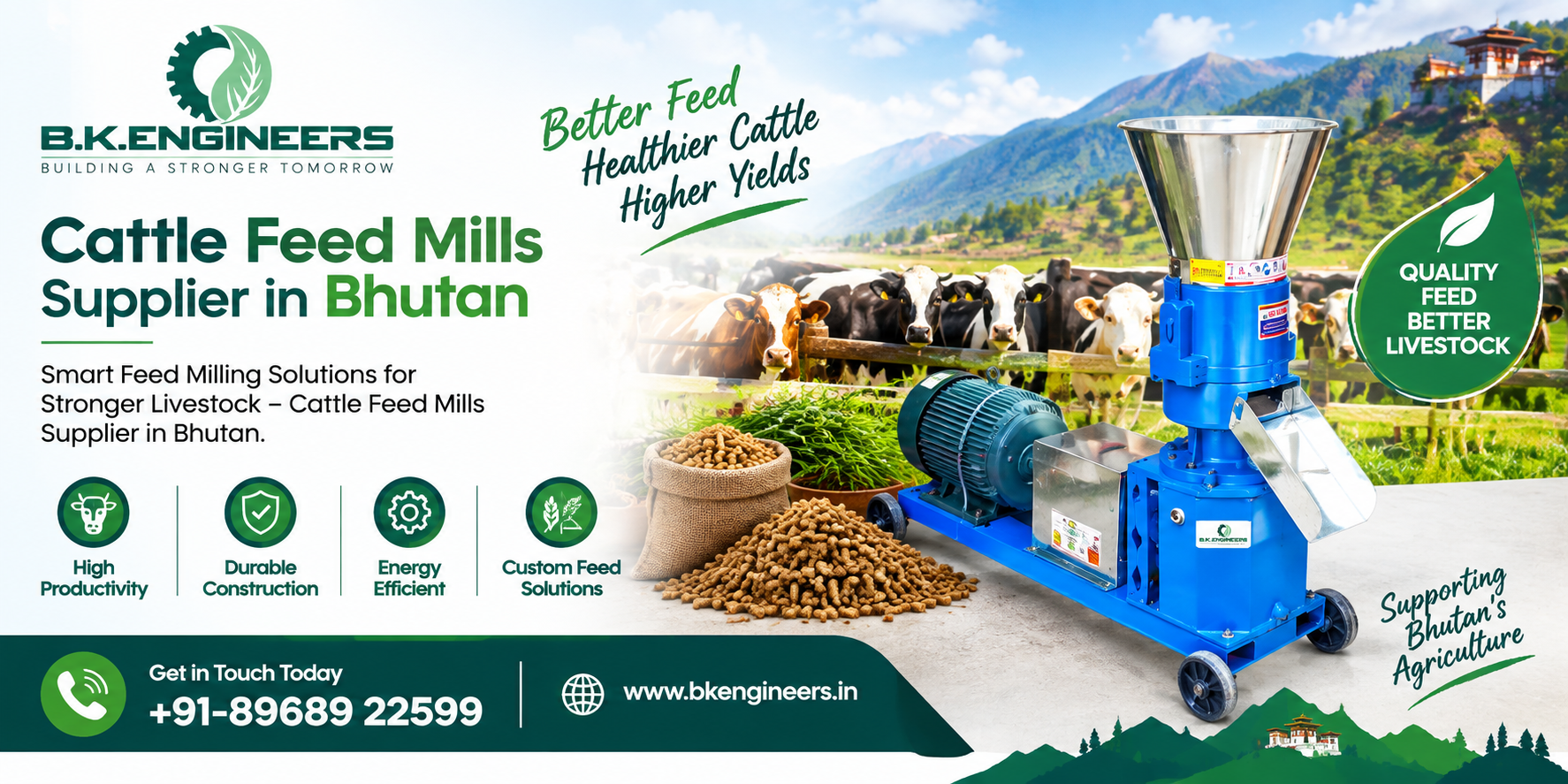 Cattle Feed Mills Supplier in Bhutan